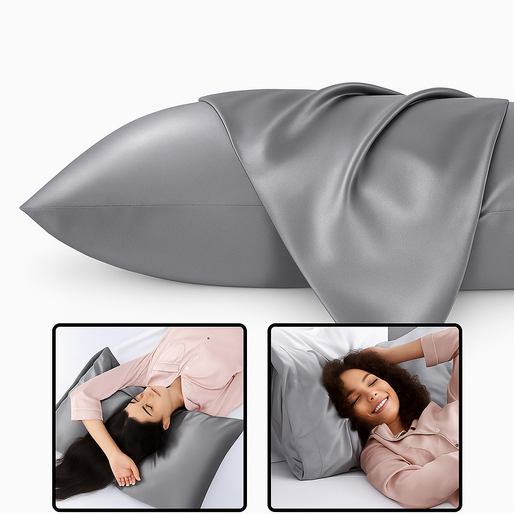 Funda Almohada Seda CozyRest - Pack 2 - Anti-frizz Hipoalergénica
