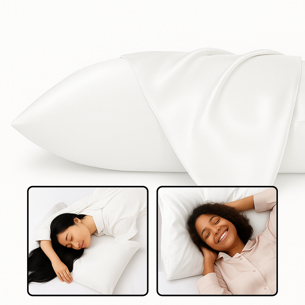 Funda Almohada Seda CozyRest - Pack 2 - Anti-frizz Hipoalergénica
