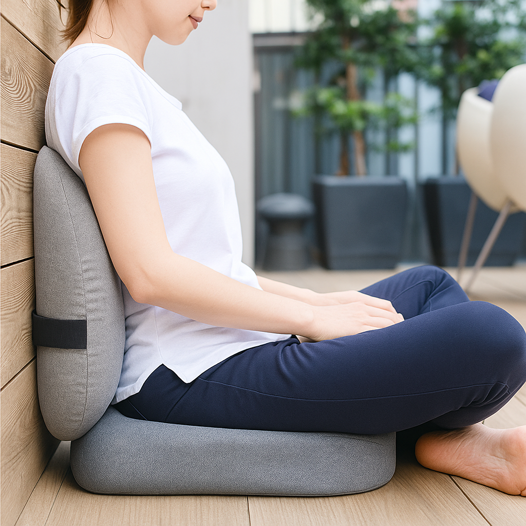 ORTHOSEAT - Conjunto de Comodidad Ortopédica - Cojín Asiento y Respaldo
