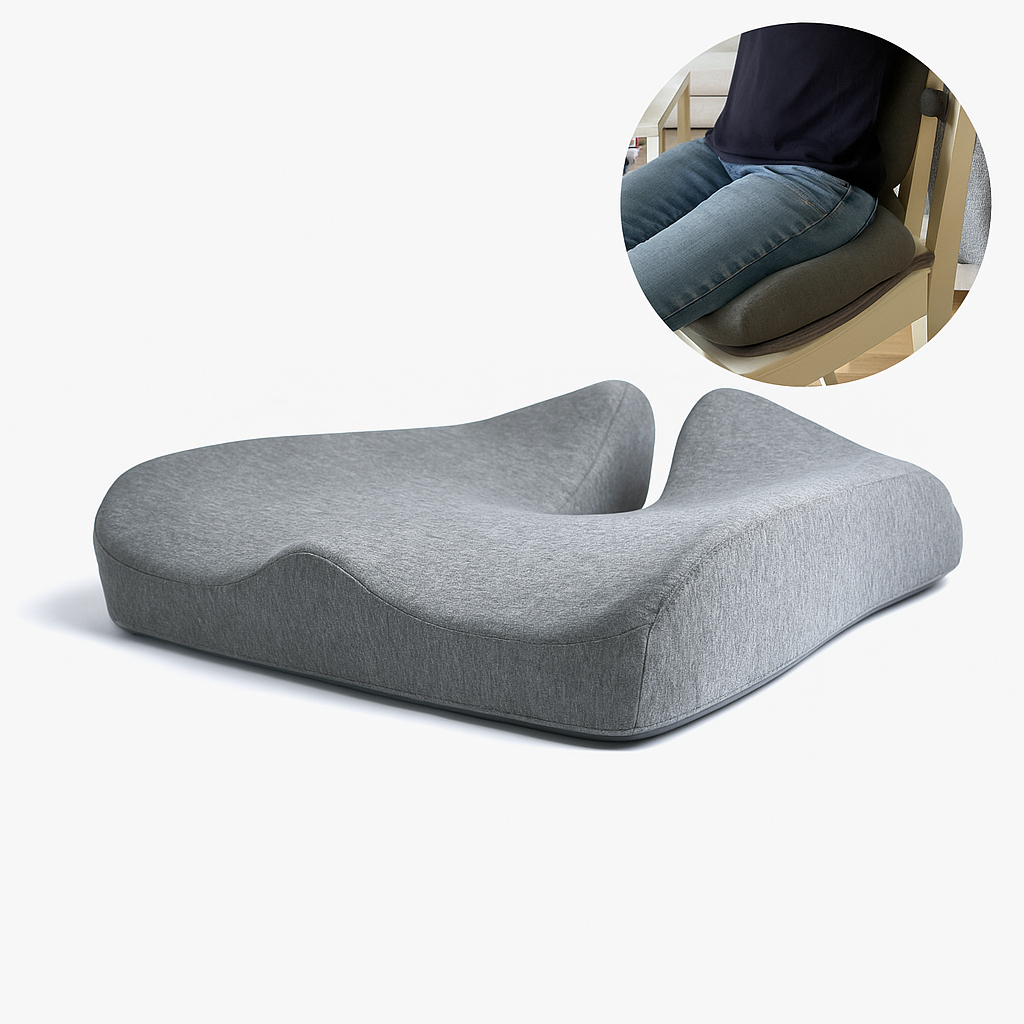 ORTHOSEAT - Conjunto de Comodidad Ortopédica - Cojín Asiento y Respaldo
