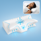 CozyRest Almohada Viscoelástica Cuello - Soporte Ergonómico - Alivio Cervical