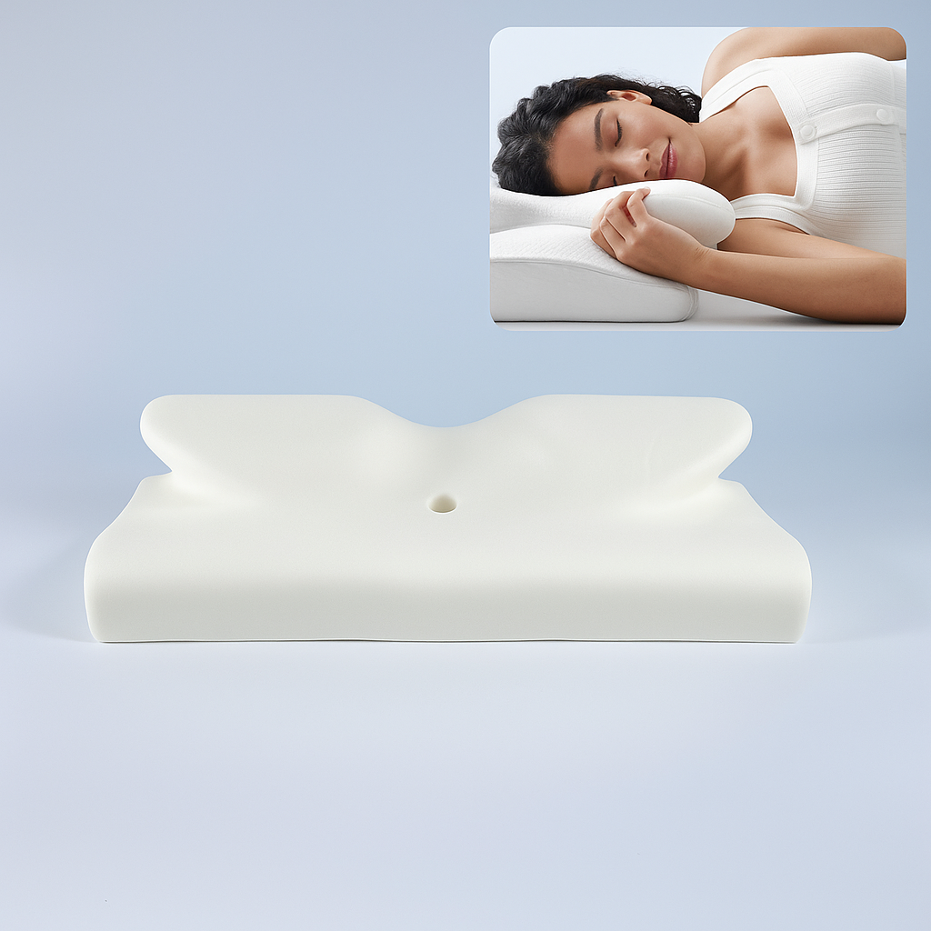 CozyRest Almohada Viscoelástica Cuello - Soporte Ergonómico - Alivio Cervical