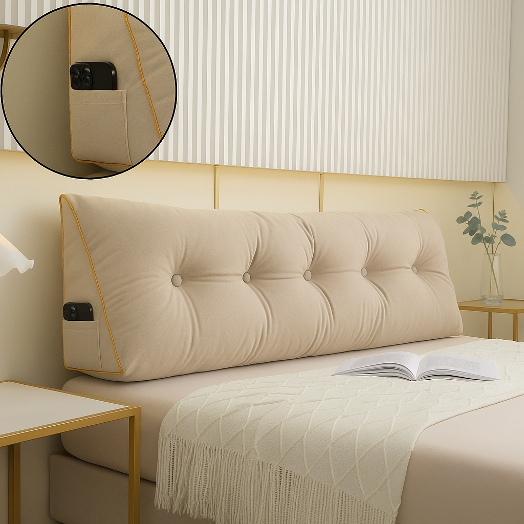 Almohada de Cuña Chic de Lujo - Soporte Cervical - Ergonómica