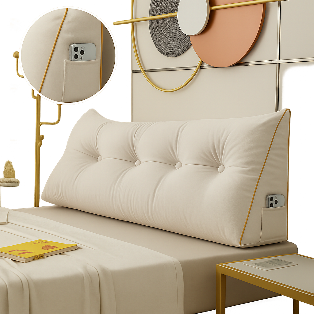 Almohada de Cuña Chic de Lujo - Soporte Cervical - Ergonómica