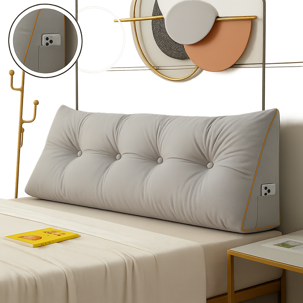 Almohada de Cuña Chic de Lujo - Soporte Cervical - Ergonómica