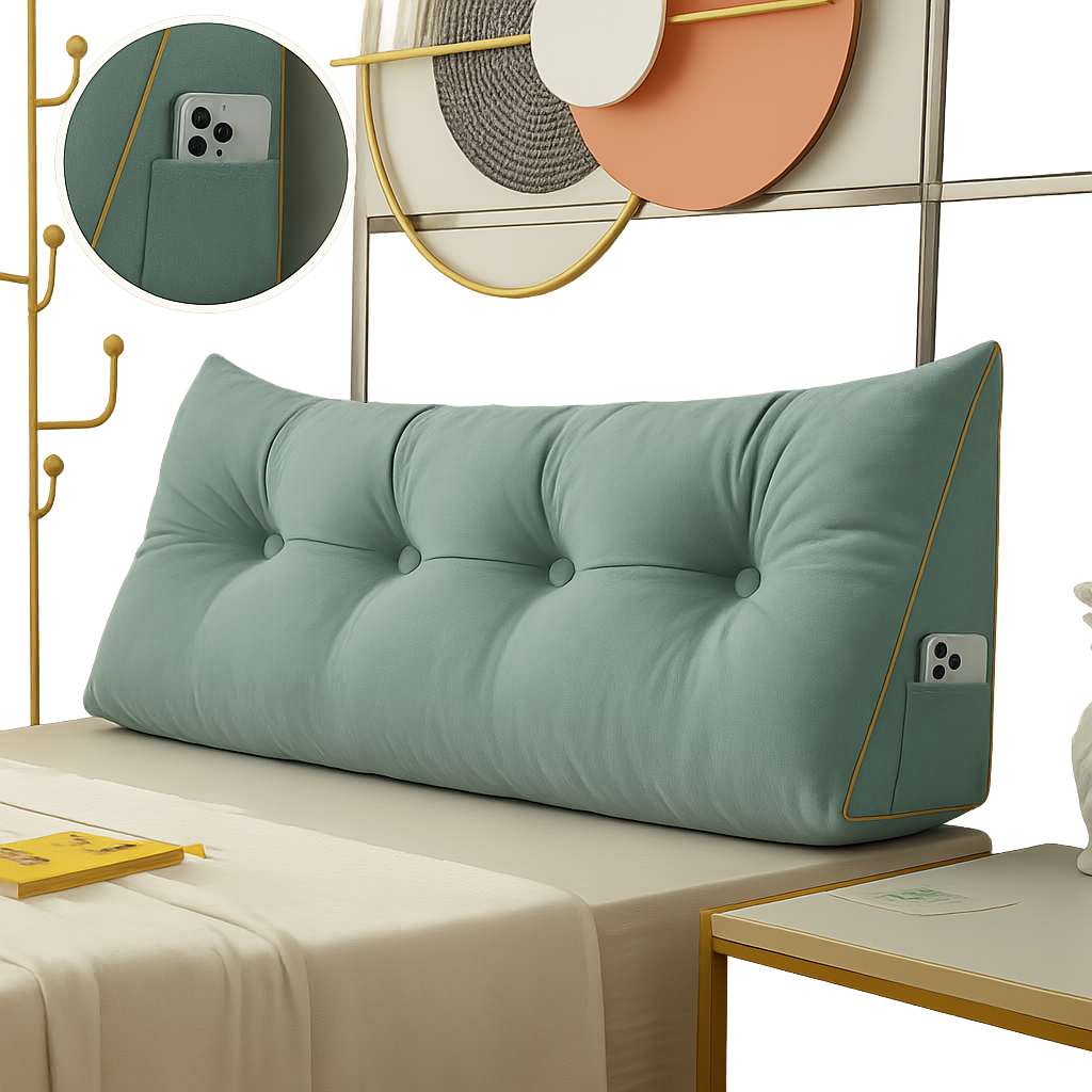 Almohada de Cuña Chic de Lujo - Soporte Cervical - Ergonómica