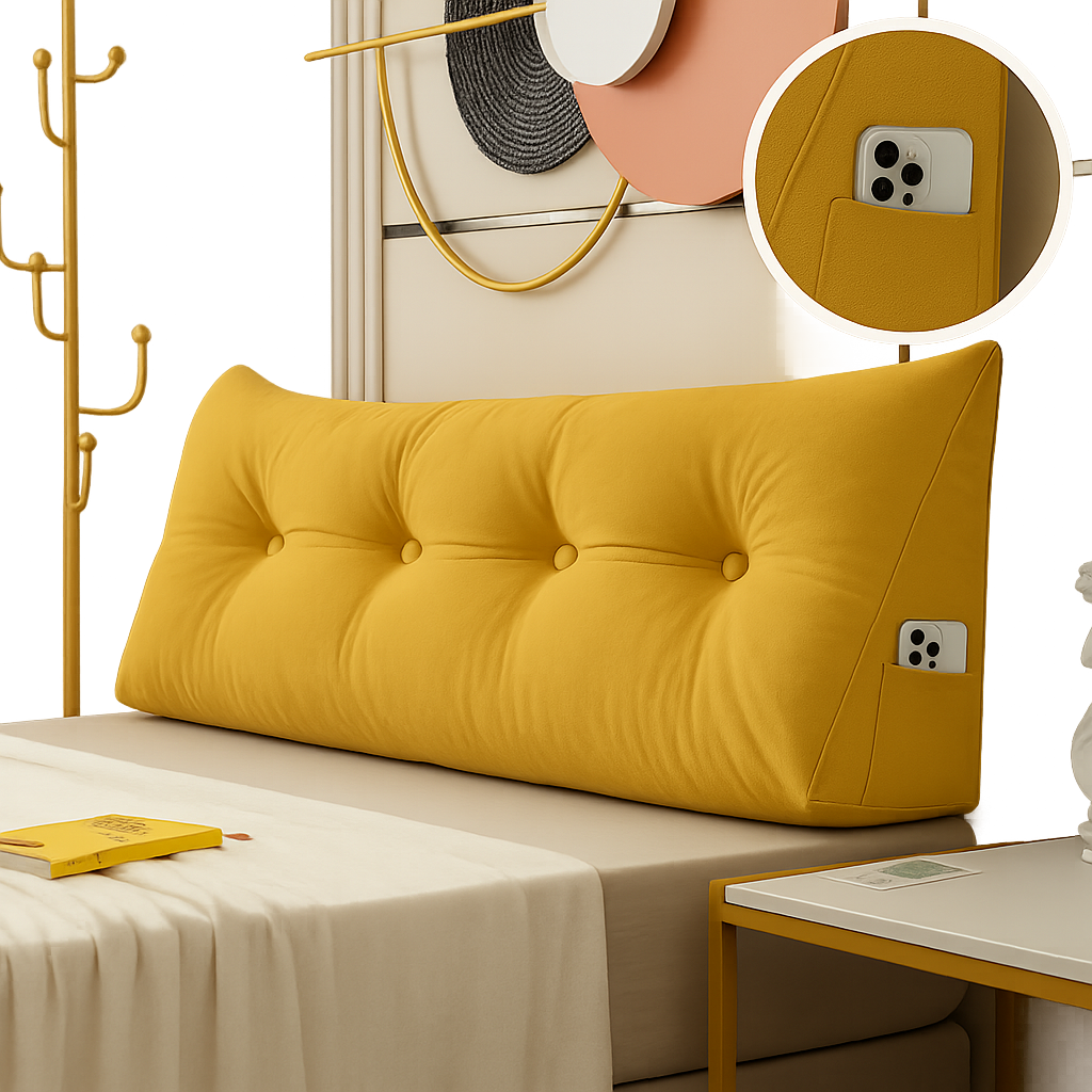 Almohada de Cuña Chic de Lujo - Soporte Cervical - Ergonómica