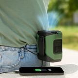 Ventilador de Cintura Portátil 20000mAh con Linterna