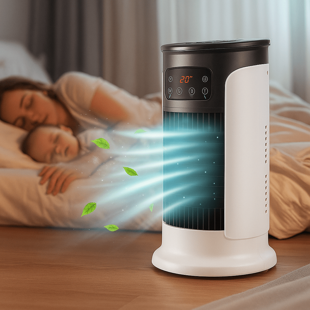 Climatizador Portátil Silencioso 5 en 1 para Oficina - VyFlair