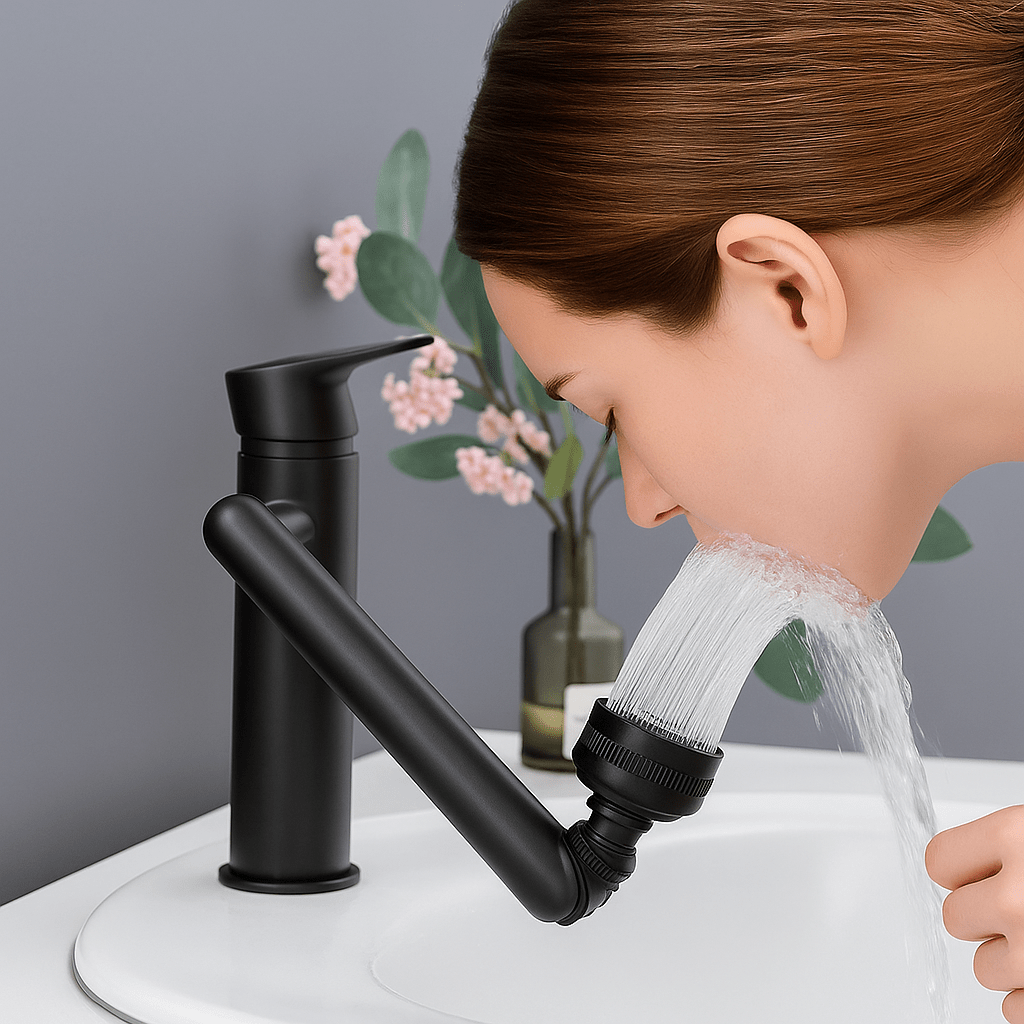 AquaTwist Grifo de Baño Monomando Cromado 1080° - VyFlair