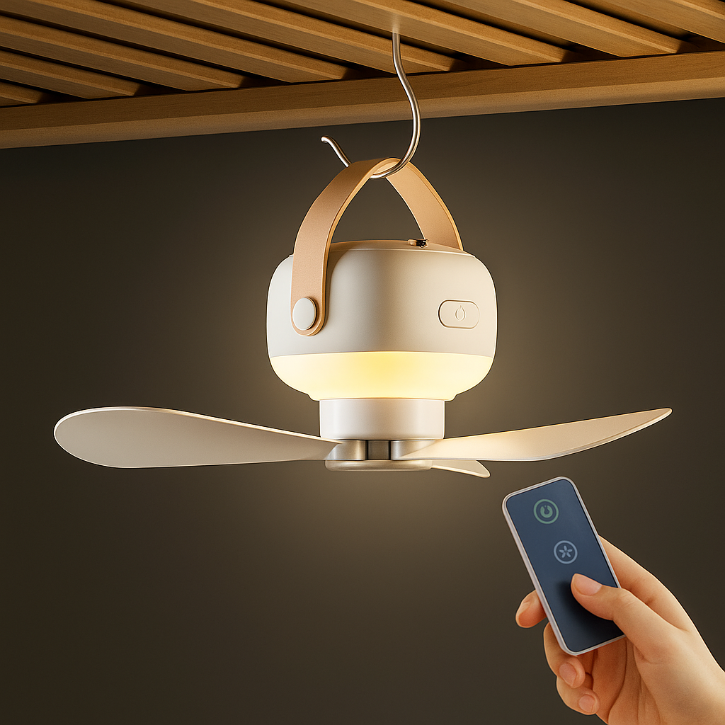 AirMate Ventilador de Techo Portátil Recargable con Control