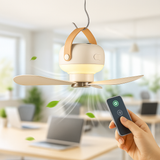 AirMate Ventilatore da Soffitto Portatile Ricaricabile con Telecomando