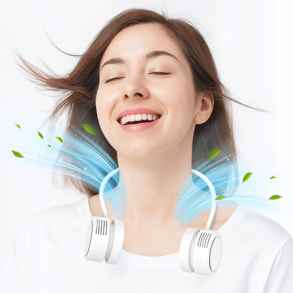 Mini Ventilador Portátil USB Recargable para Cuello - VyFlair