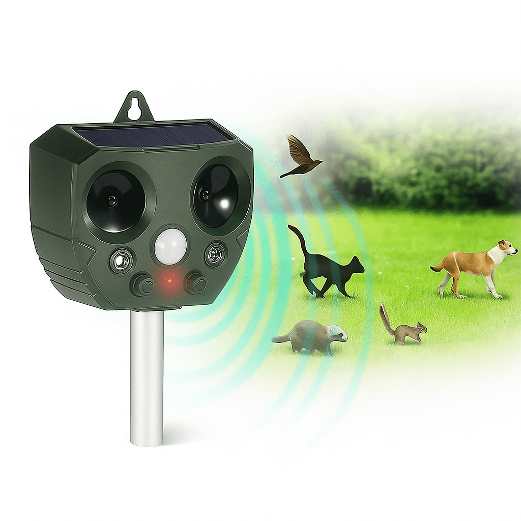 Repelente Solar Ultrasónico Exterior con Sensor de Movimiento - VyFlair