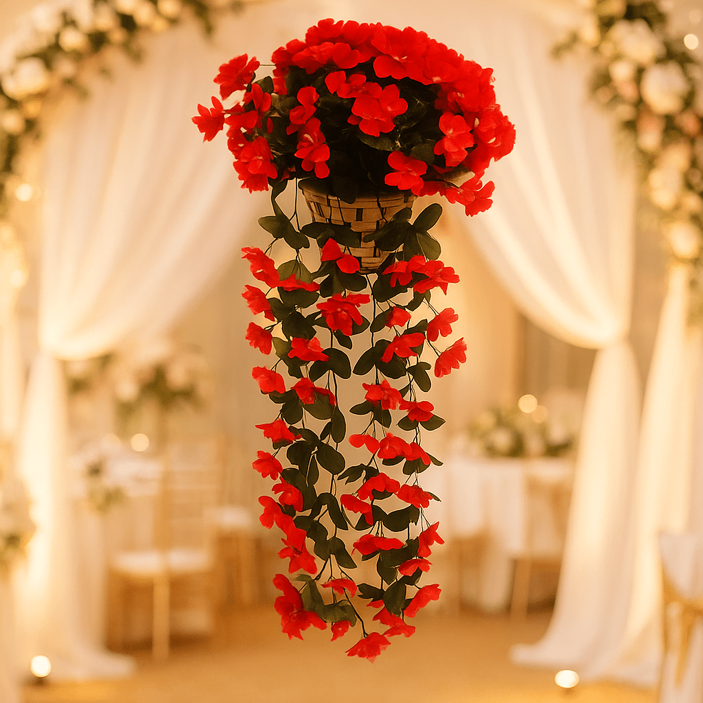 Flores Colgantes Artificiales Decorativas Realistas - VyFlair