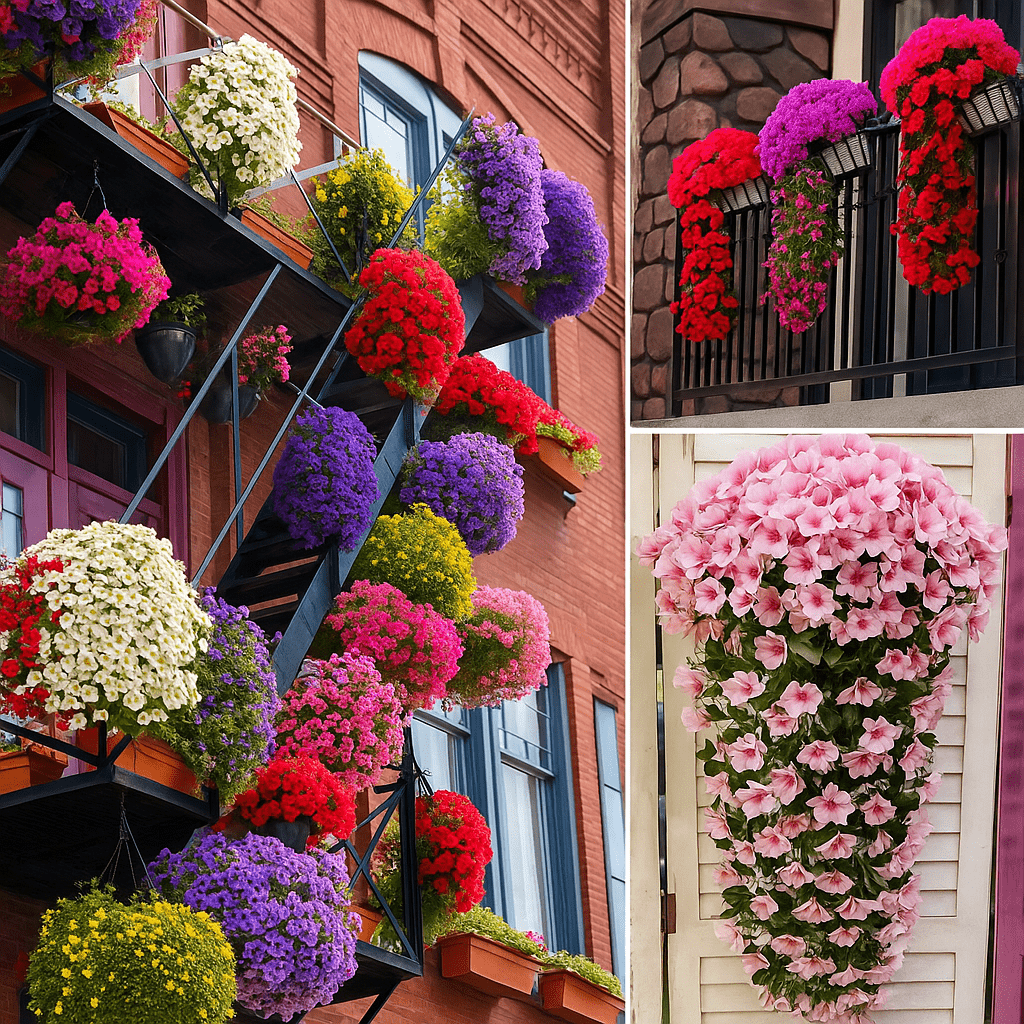 Flores Colgantes Artificiales Decorativas Realistas - VyFlair