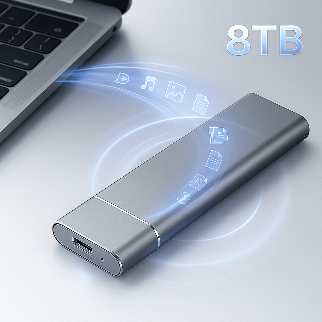 Disco Duro Externo Portátil 8TB Alta Velocidad - VyFlair