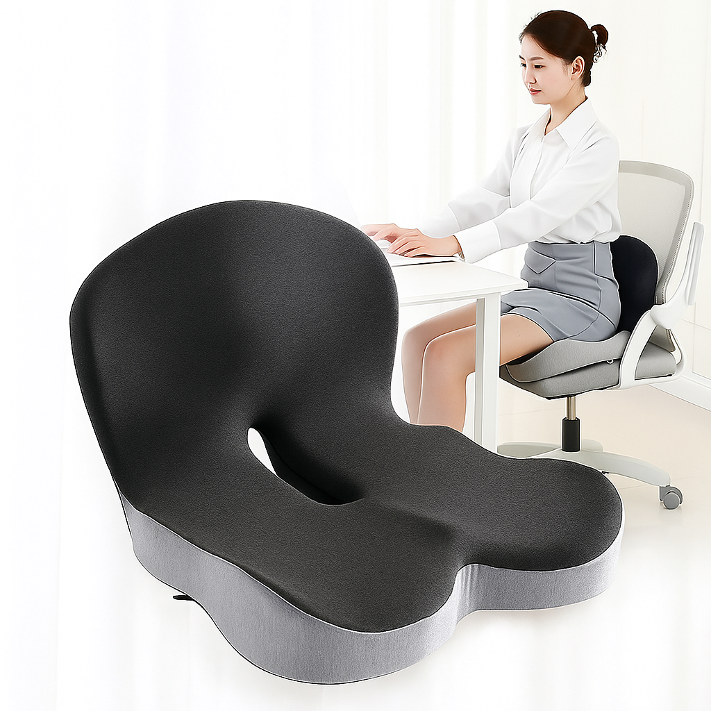Cojín de Asiento Lumbar de Espuma Viscoelástica