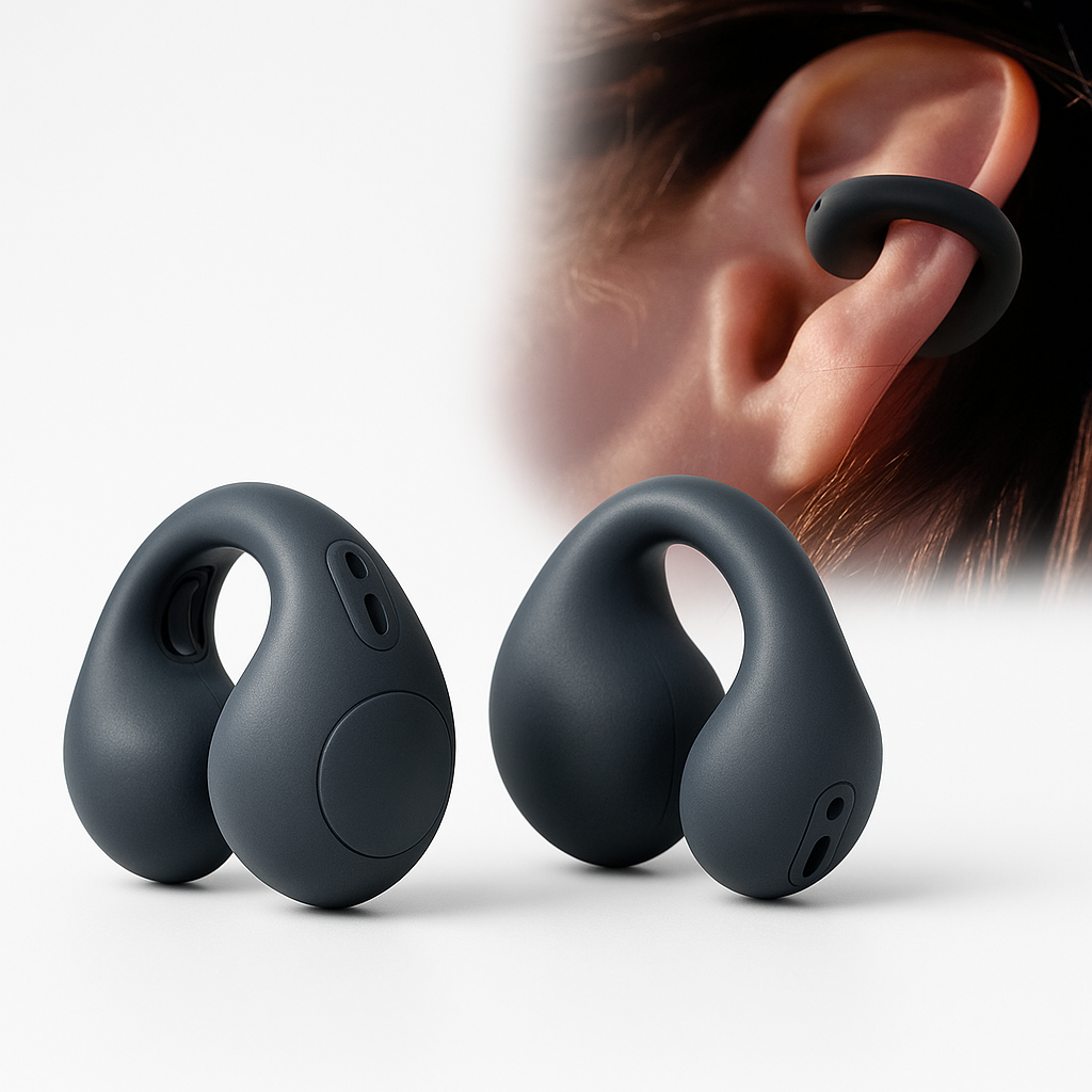 Auriculares Inalámbricos Clip Ear – Conducción Ósea y Diseño Abierto