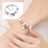 Pulsera de Plata Esterlina con Charms Florales - VyFlair