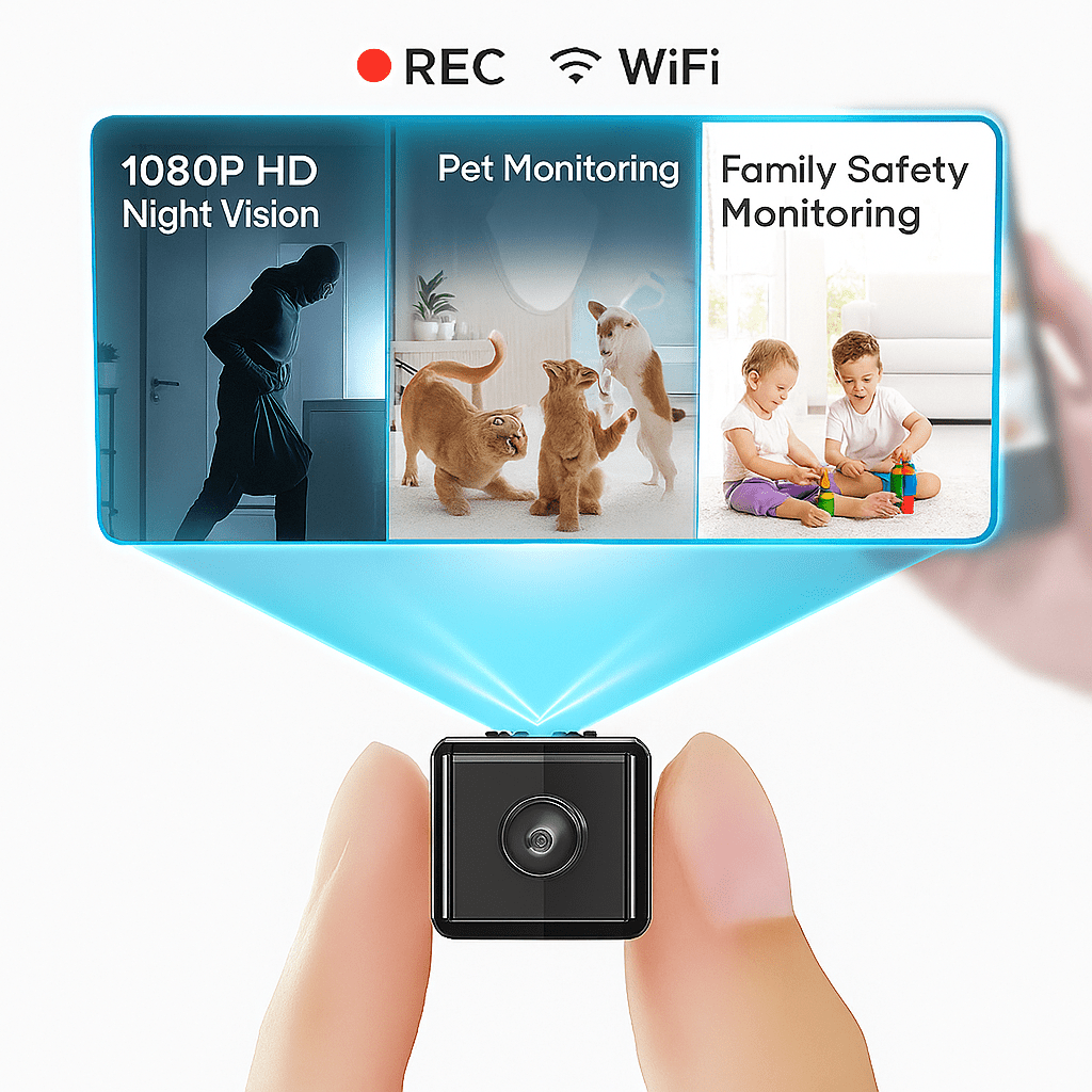 Cámara de Seguridad WiFi 1080p Interior/Exterior - VyFlair