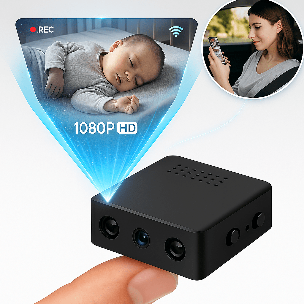 Cámara de Video Micro HD con Audio y Visión Nocturna - VyFlair