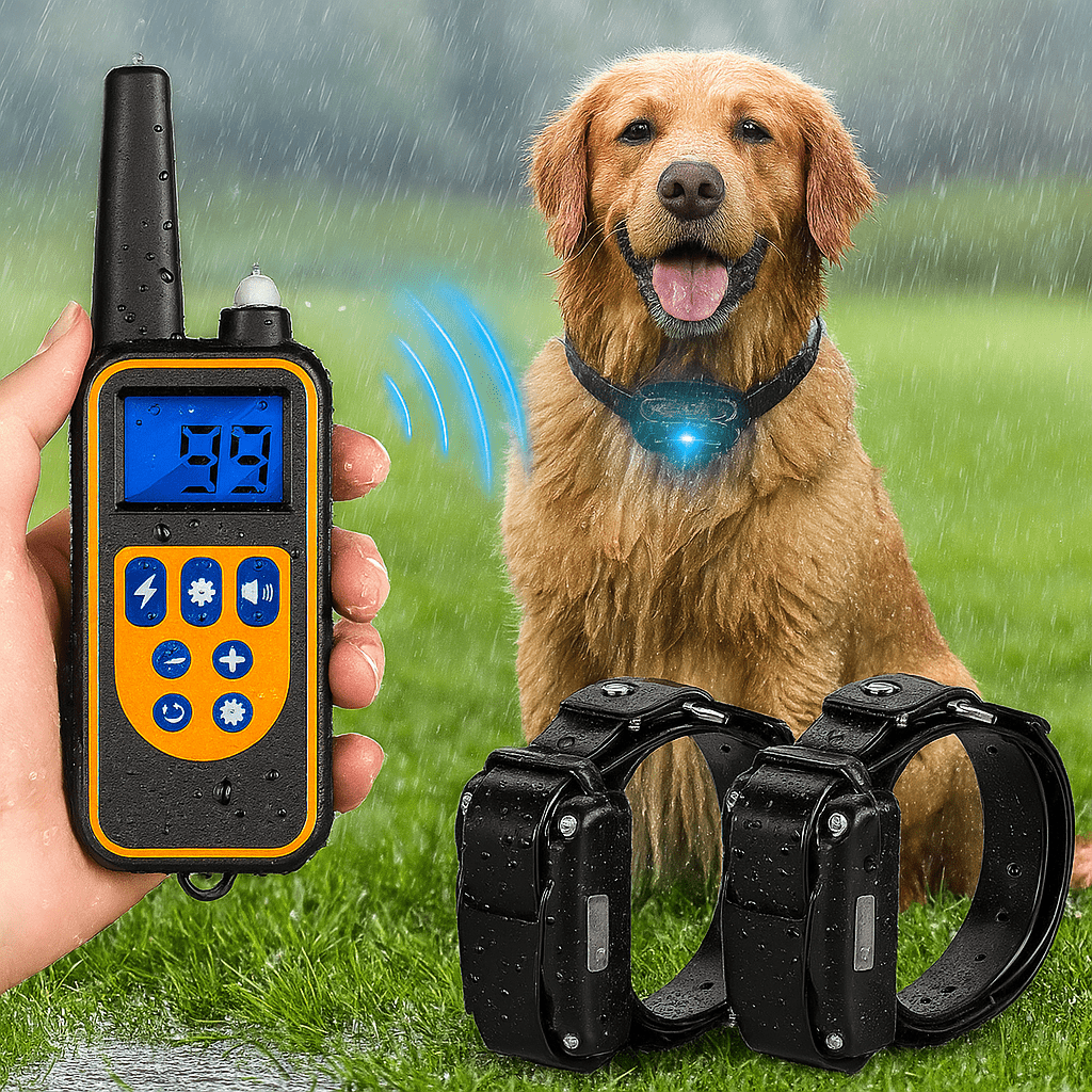 Collar de Perro Eléctrico Impermeable con Control Remoto - VyFlair