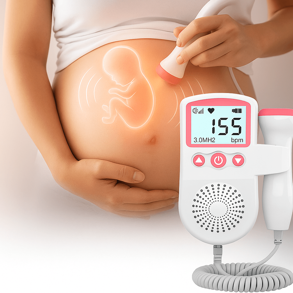 Doppler Fetal Portátil con Pantalla y Altavoz - VyFlair
