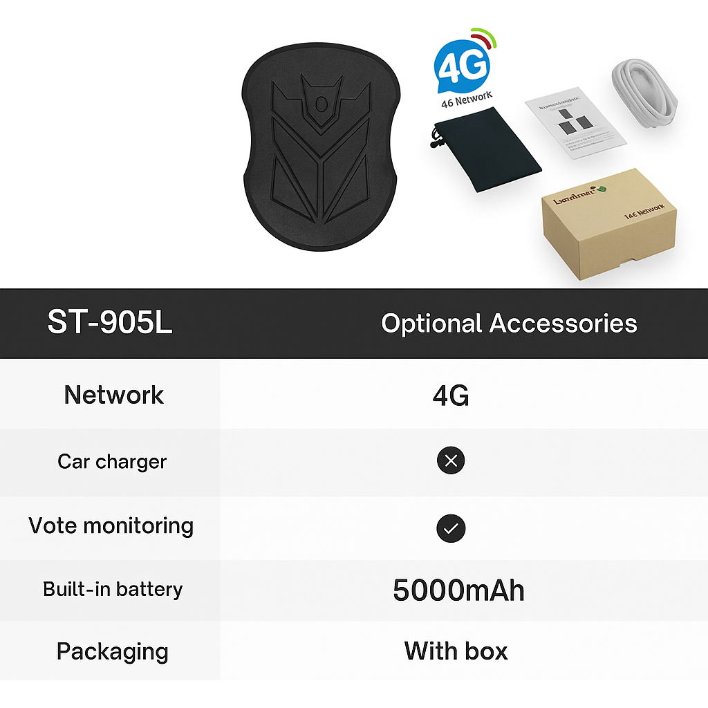 GPS Tracker Impermeable – Rastreador en Tiempo Real con Batería de Larga Duración