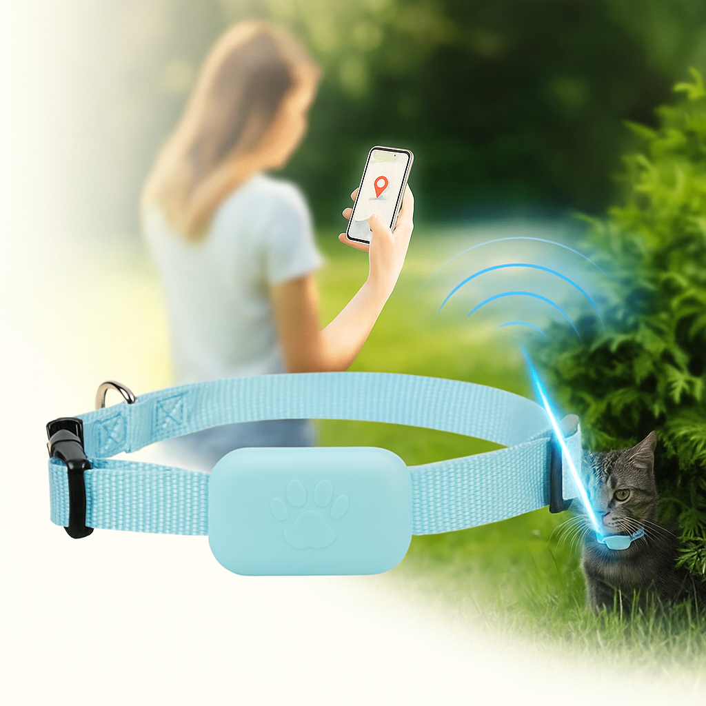 Localizador GPS Mini Impermeable para Mascotas – Rastreo Preciso con Sonido y Alarma de Movimiento