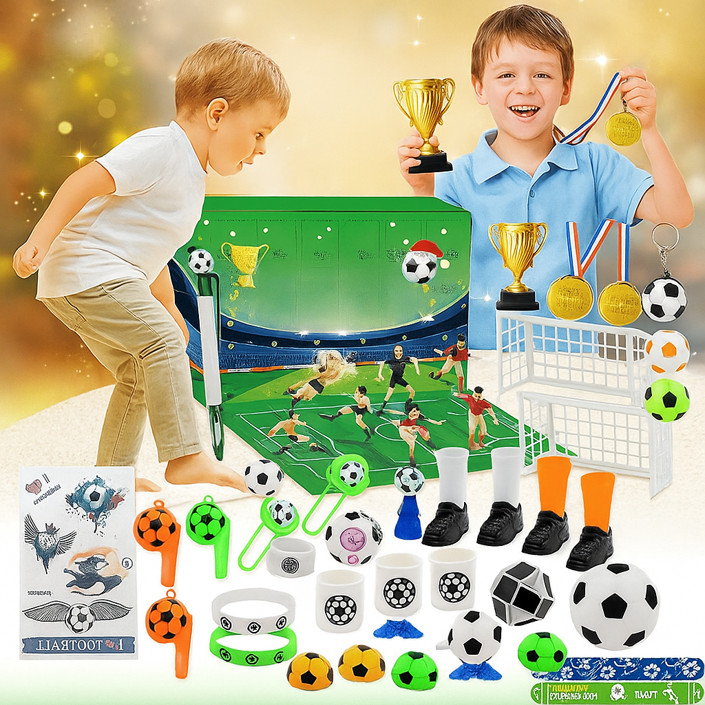 Calendario de Adviento de Fútbol para Niños | BoxCalendar Estadio Montable