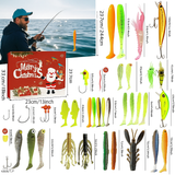 Calendario de Adviento LureBox 2025 | 24 Señuelos de Pesca Premium para Pescadores