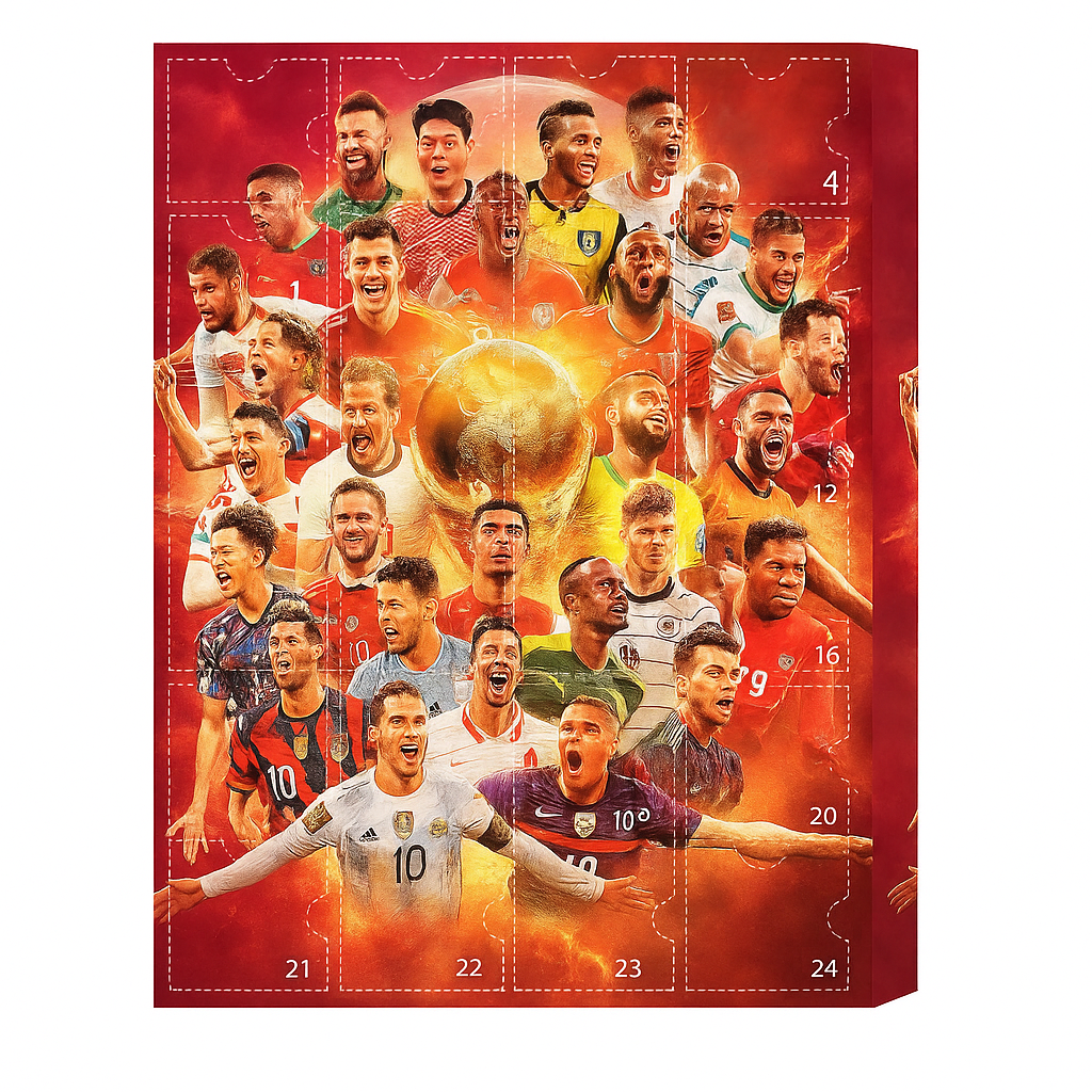 Calendario de Adviento Fútbol 2025 – 24 Sorpresas para Verdaderos Fans del Deporte