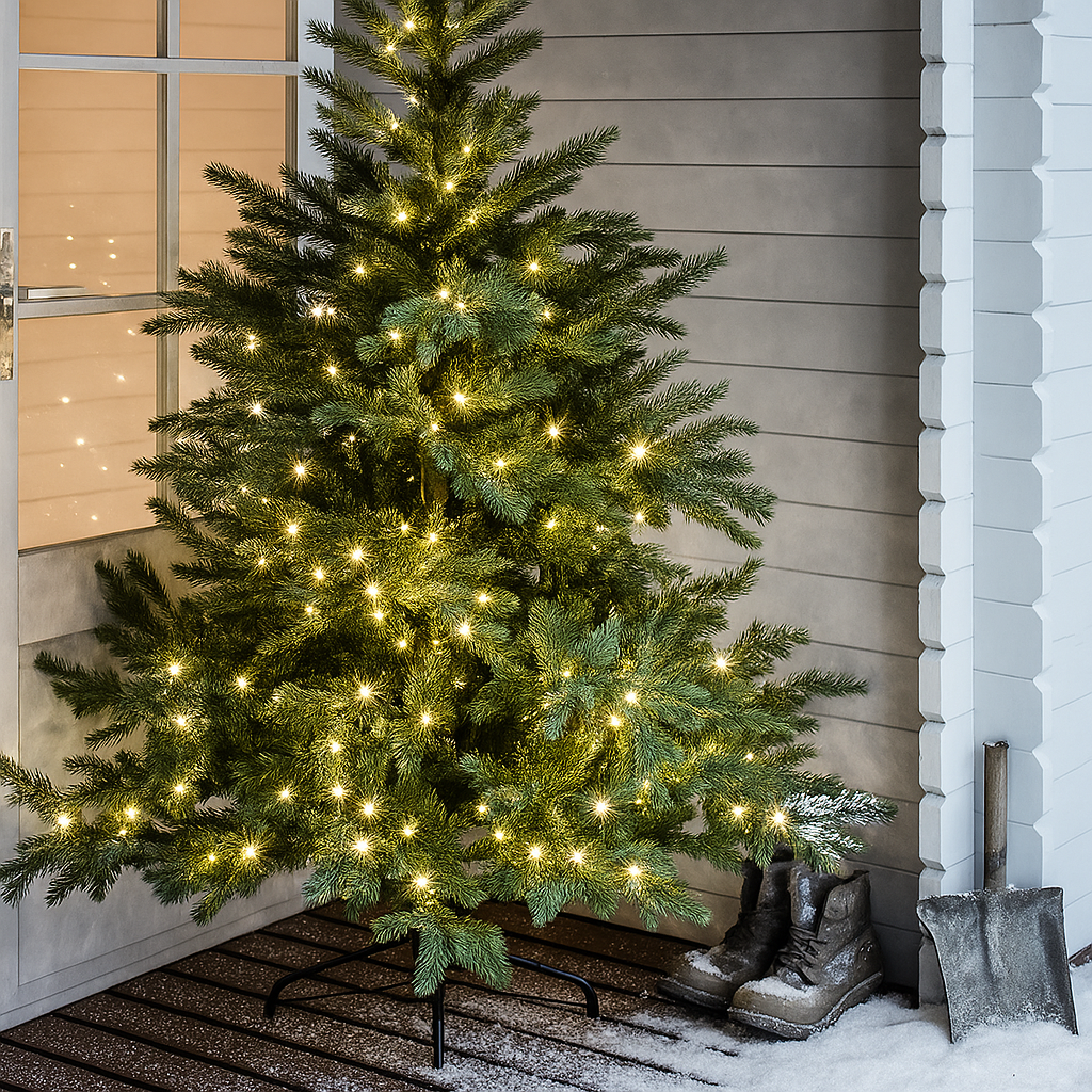 Luces de Hadas Blancas Cálidas para Decoración Navideña – 200 LED con Temporizador