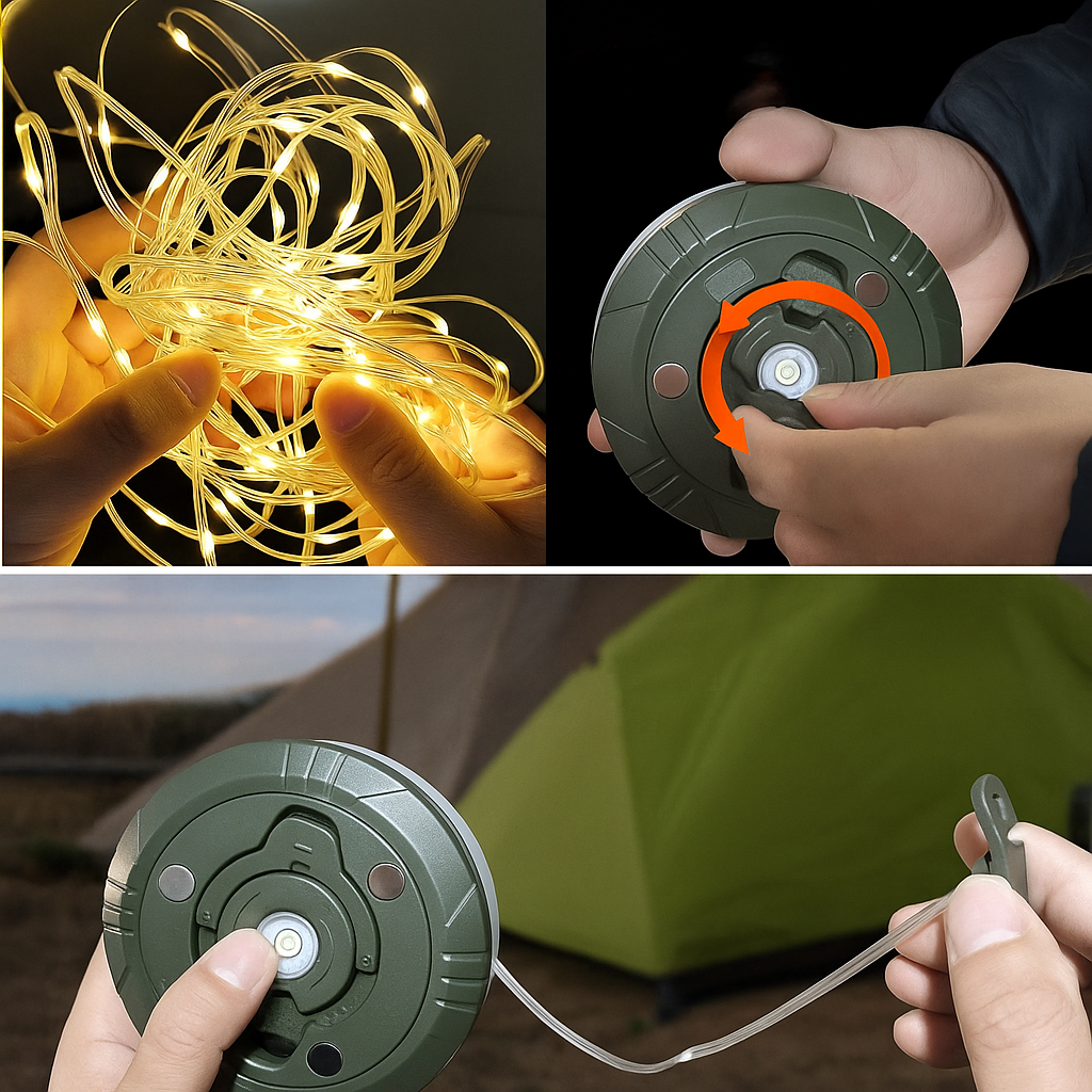 Zewnętrzne Łańcuchy Światełek Bożonarodzeniowych USB z Akumulatorem – Ciepła Biel i Wielokolorowe