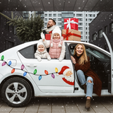 Decoraciones de Bombillas Magnéticas Reflectantes – Adornos Navideños Reutilizables para Coche y Hogar