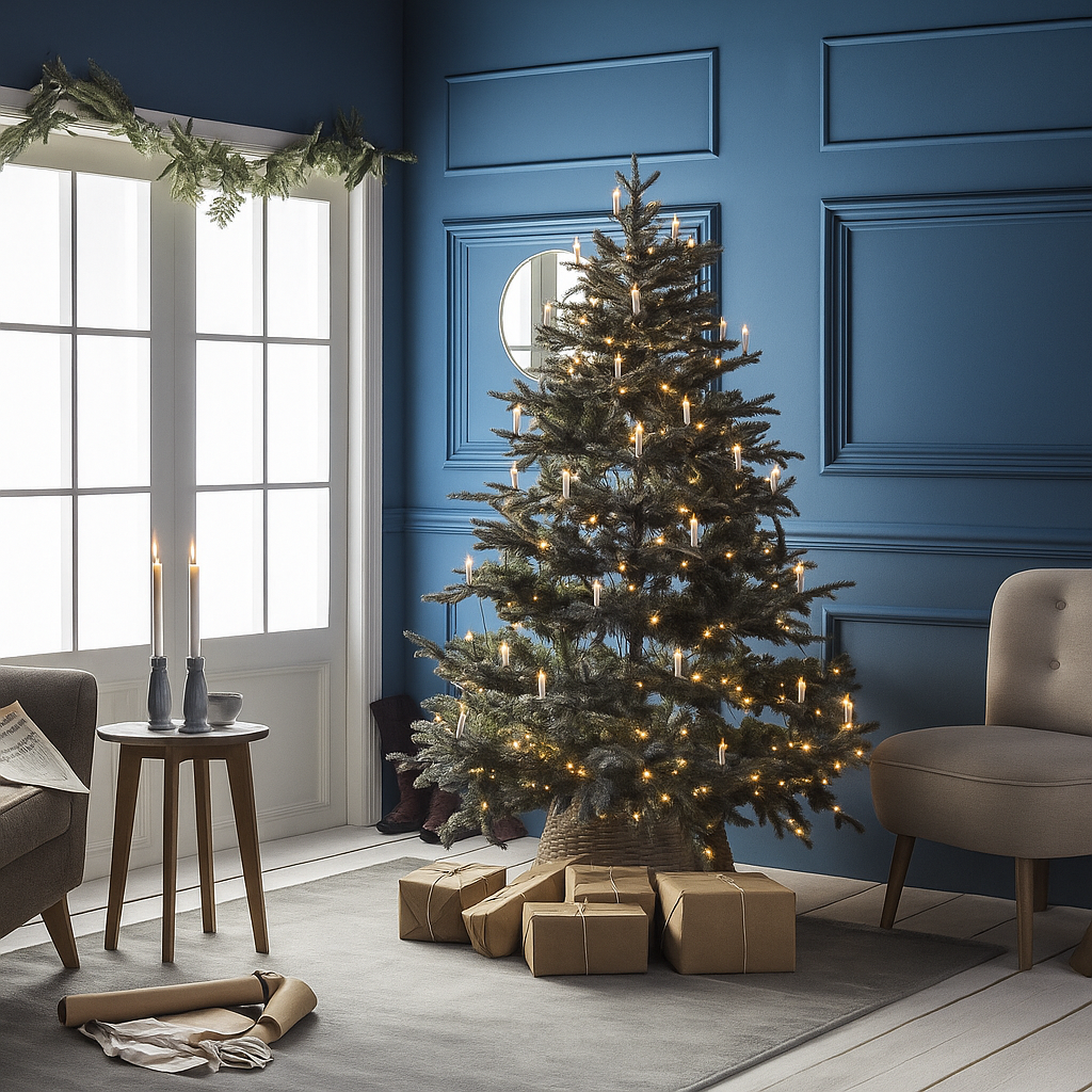 Luces de Vela Blanca Cálida LED – Decoración Navideña Clásica para Árbol