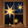 Juego de Luces de Estrella de Papel LED – Decoración Navideña con Brillo Cálido y Elegante