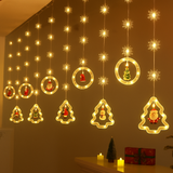 Wielokolorowe lampki LED na choinkę – 8 trybów z mini ozdobami