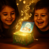 Scatola Musicale Natalizia in Legno – Ballerina Fatta a Mano