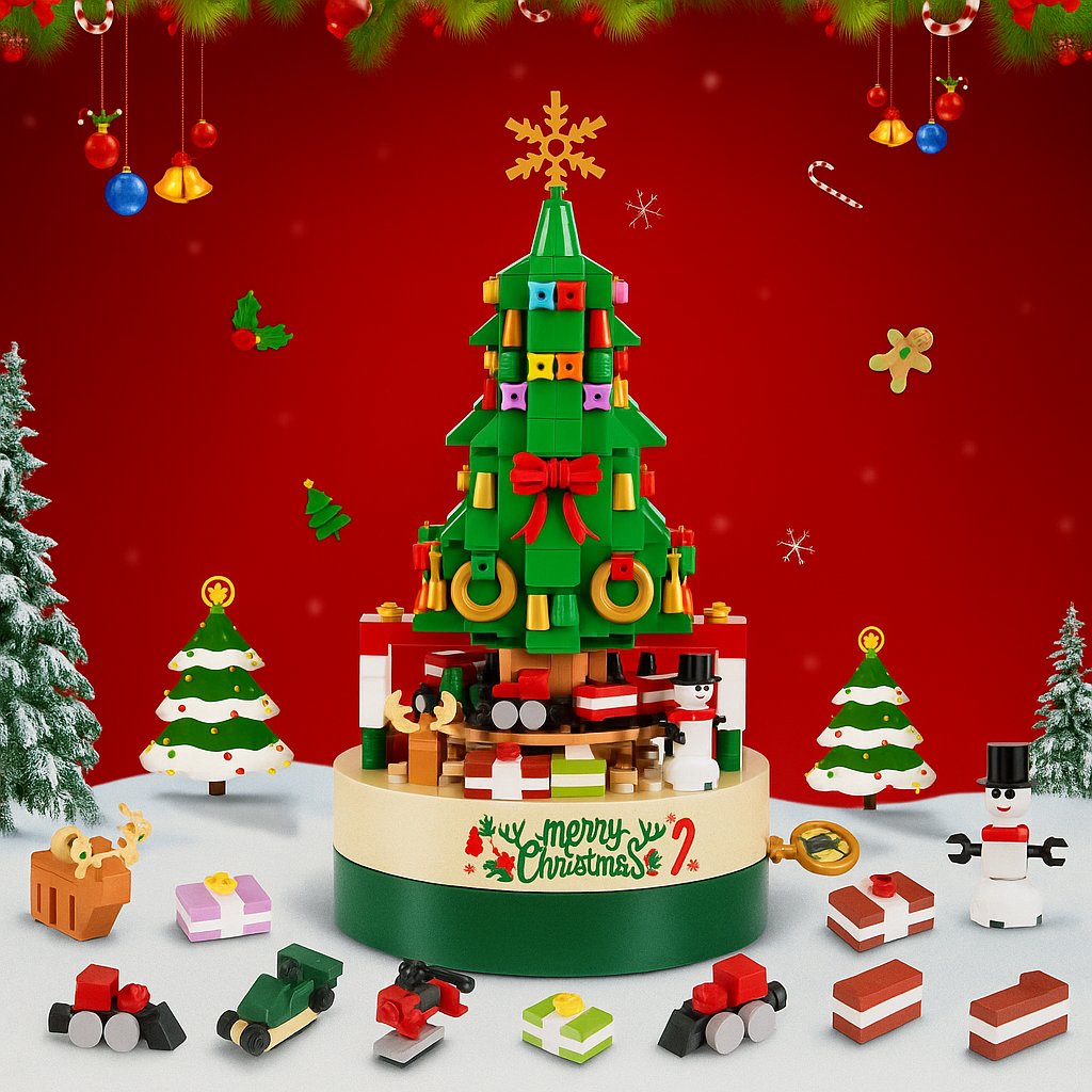 Caja de Música Navideña BuildaTune – Árbol Musical Personalizable