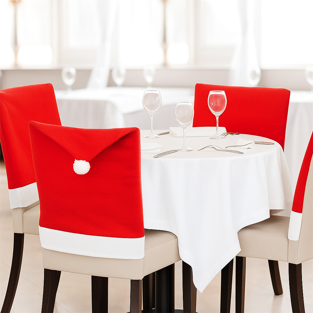 Fundas de Silla Navideñas FestiveSeats – Elásticas y Decorativas