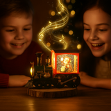 Caja de Música Navideña Tren JingleTracks – Locomotora Musical con Luces y Canciones