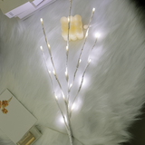 Iluminación LED Rama Blanca – Decoración Navideña para Mesa e Interior
