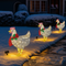 Gallina Luminosa Natalizia con Sciarpa – Decorazione LED per Giardino e Casa