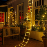Escalera de Navidad LED HolidayBright – Santa Trepando 3 m para Exterior