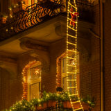 Escalera de Navidad LED HolidayBright – Santa Trepando 3 m para Exterior