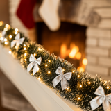 Girlanda poinsecji 2 m – dekoracja świąteczna na choinkę, stół i kominek