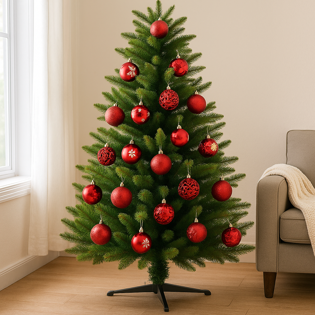 Zestaw luksusowych bombek choinkowych – 16 sztuk o średnicy 6 cm na choinkę