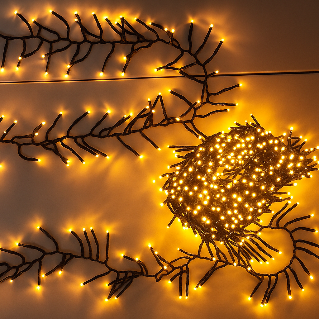 Oświetlenie LED świąteczne 25M – wodoodporny klaster z 8 trybami do użytku wewnętrznego i zewnętrznego